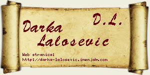 Darka Lalošević vizit kartica